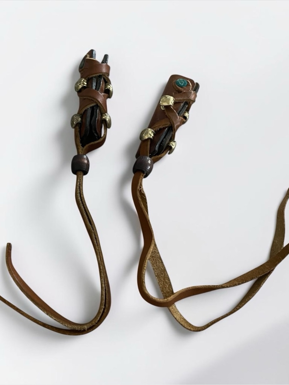 Brown Leather Lace-Up Men’s Accessory Straps